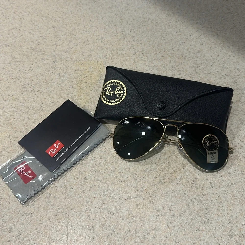 Ray Ban Aviator Sunglasses NWT - Picture 4 of 4